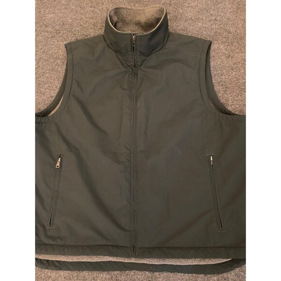 LL Bean Fleece Lined Nylon Vest Mens‎ XL Green Full-Zip Outdoor Hiking Gorpcore - Picture 10 of 13